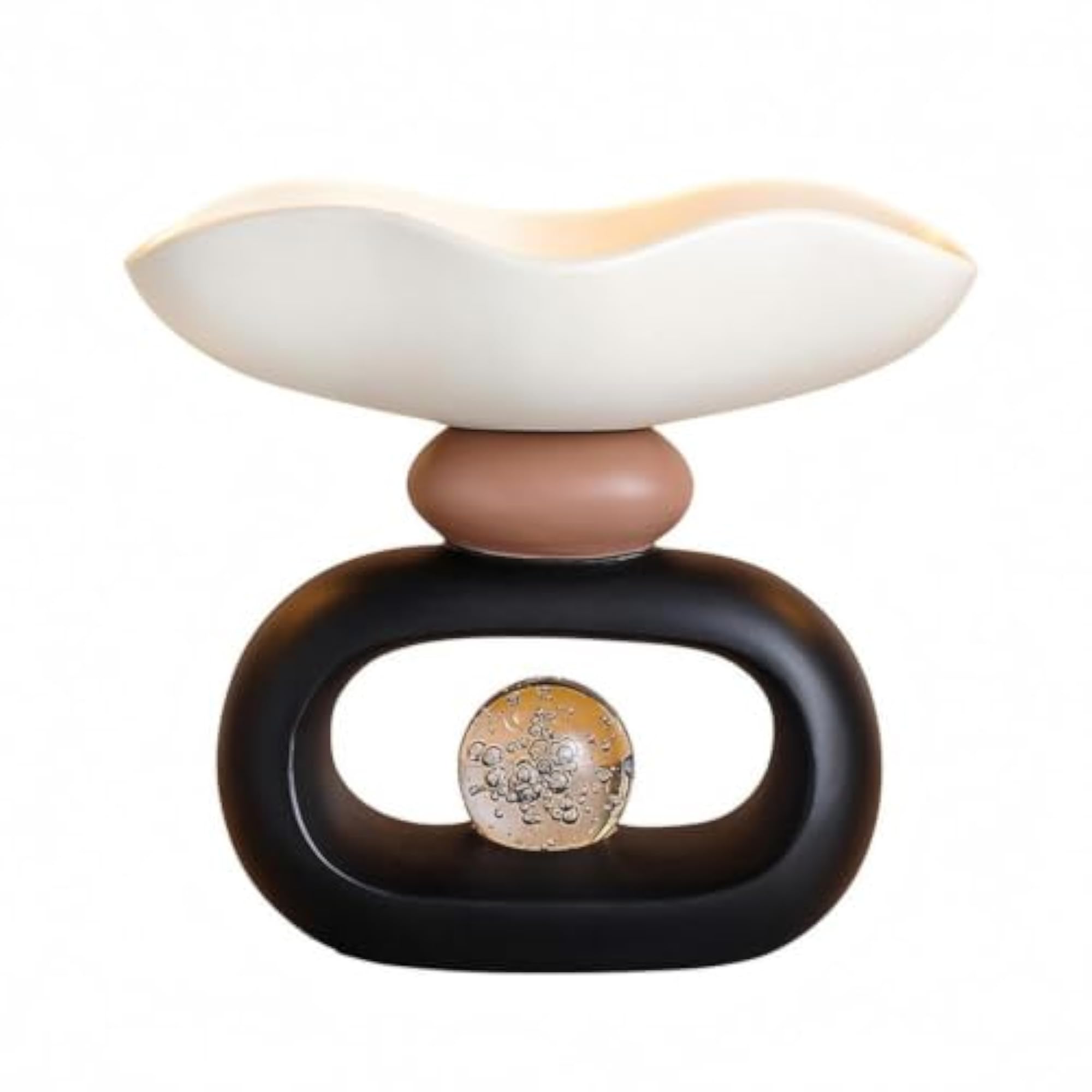 Decorative Leaf-Shaped Tray, Smooth Finish